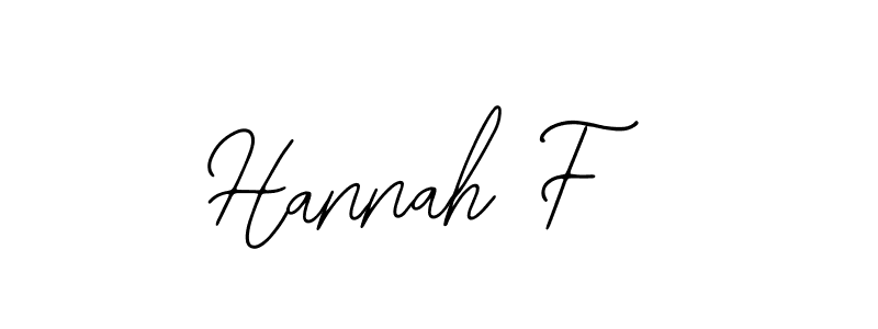 Use a signature maker to create a handwritten signature online. With this signature software, you can design (Bearetta-2O07w) your own signature for name Hannah F. Hannah F signature style 12 images and pictures png