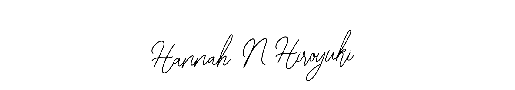 It looks lik you need a new signature style for name Hannah N Hiroyuki. Design unique handwritten (Bearetta-2O07w) signature with our free signature maker in just a few clicks. Hannah N Hiroyuki signature style 12 images and pictures png