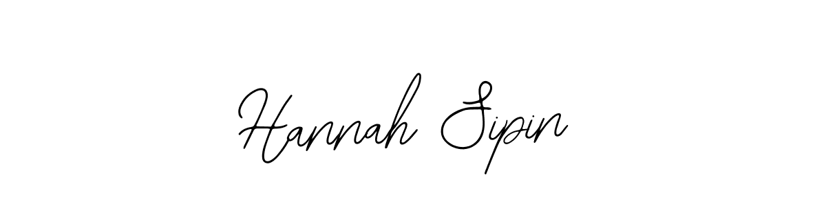 How to make Hannah Sipin name signature. Use Bearetta-2O07w style for creating short signs online. This is the latest handwritten sign. Hannah Sipin signature style 12 images and pictures png