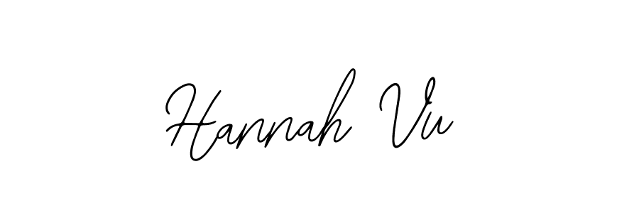 if you are searching for the best signature style for your name Hannah Vu. so please give up your signature search. here we have designed multiple signature styles  using Bearetta-2O07w. Hannah Vu signature style 12 images and pictures png