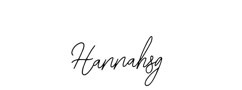 You should practise on your own different ways (Bearetta-2O07w) to write your name (Hannahsg) in signature. don't let someone else do it for you. Hannahsg signature style 12 images and pictures png