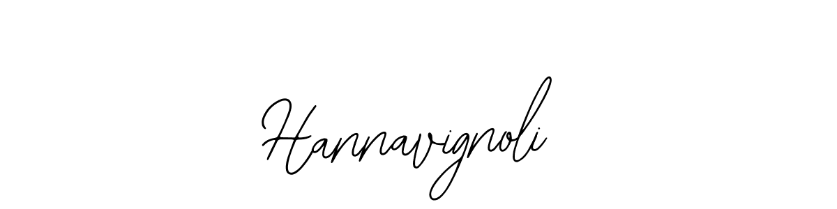 How to make Hannavignoli name signature. Use Bearetta-2O07w style for creating short signs online. This is the latest handwritten sign. Hannavignoli signature style 12 images and pictures png