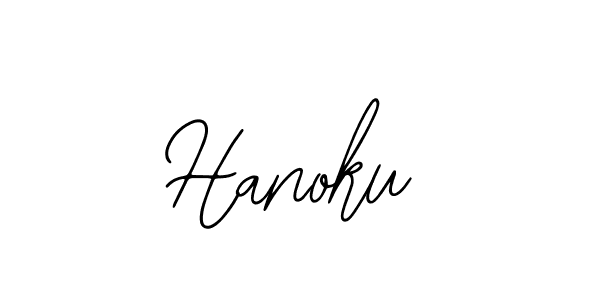 Design your own signature with our free online signature maker. With this signature software, you can create a handwritten (Bearetta-2O07w) signature for name Hanoku. Hanoku signature style 12 images and pictures png