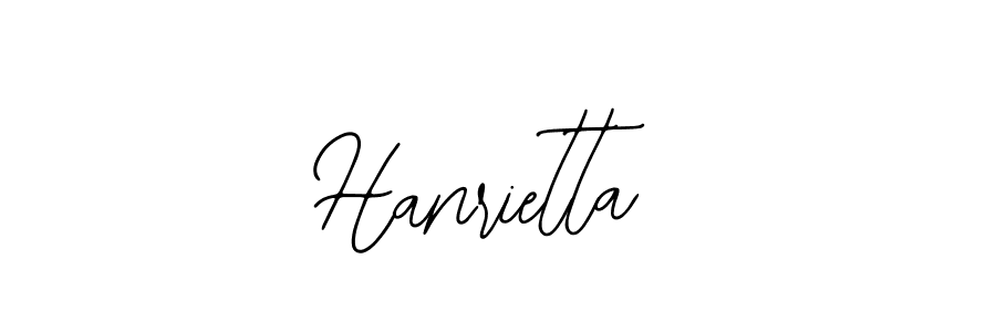 How to make Hanrietta signature? Bearetta-2O07w is a professional autograph style. Create handwritten signature for Hanrietta name. Hanrietta signature style 12 images and pictures png