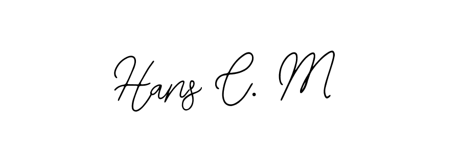 How to make Hans C. M name signature. Use Bearetta-2O07w style for creating short signs online. This is the latest handwritten sign. Hans C. M signature style 12 images and pictures png