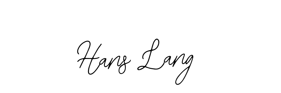 Bearetta-2O07w is a professional signature style that is perfect for those who want to add a touch of class to their signature. It is also a great choice for those who want to make their signature more unique. Get Hans Lang name to fancy signature for free. Hans Lang signature style 12 images and pictures png