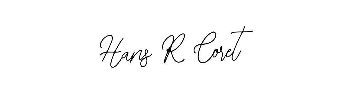 The best way (Bearetta-2O07w) to make a short signature is to pick only two or three words in your name. The name Hans R Coret include a total of six letters. For converting this name. Hans R Coret signature style 12 images and pictures png