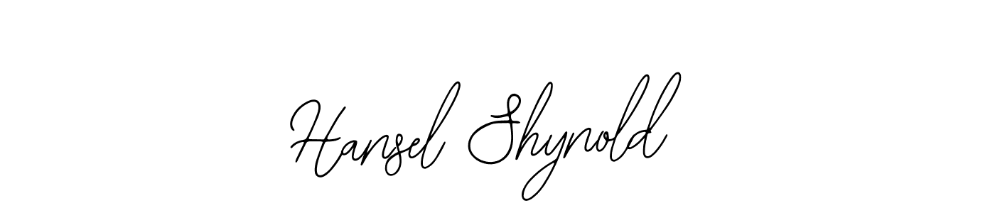 This is the best signature style for the Hansel Shynold name. Also you like these signature font (Bearetta-2O07w). Mix name signature. Hansel Shynold signature style 12 images and pictures png