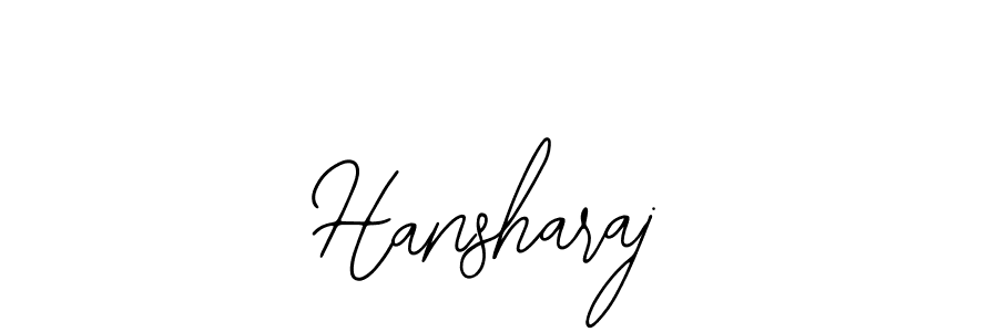 How to make Hansharaj name signature. Use Bearetta-2O07w style for creating short signs online. This is the latest handwritten sign. Hansharaj signature style 12 images and pictures png