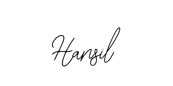 How to make Hansil signature? Bearetta-2O07w is a professional autograph style. Create handwritten signature for Hansil name. Hansil signature style 12 images and pictures png