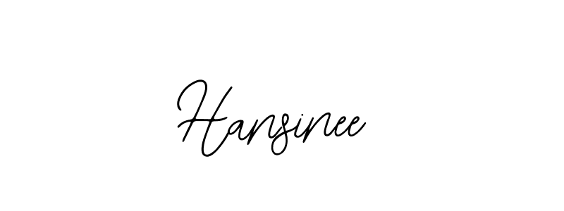 Use a signature maker to create a handwritten signature online. With this signature software, you can design (Bearetta-2O07w) your own signature for name Hansinee. Hansinee signature style 12 images and pictures png