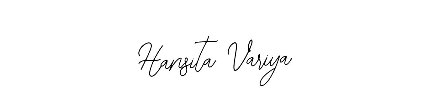 Create a beautiful signature design for name Hansita Variya. With this signature (Bearetta-2O07w) fonts, you can make a handwritten signature for free. Hansita Variya signature style 12 images and pictures png