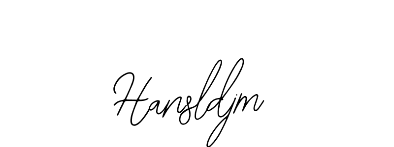 Make a beautiful signature design for name Hansldjm. Use this online signature maker to create a handwritten signature for free. Hansldjm signature style 12 images and pictures png