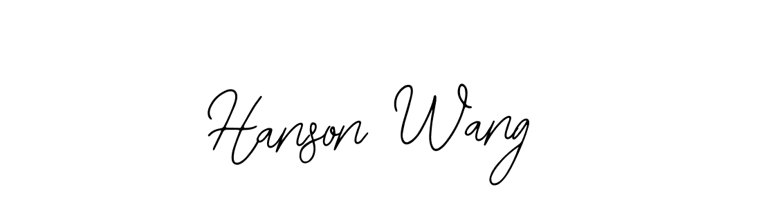 Hanson Wang stylish signature style. Best Handwritten Sign (Bearetta-2O07w) for my name. Handwritten Signature Collection Ideas for my name Hanson Wang. Hanson Wang signature style 12 images and pictures png