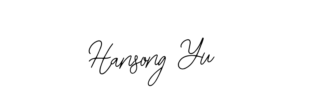 It looks lik you need a new signature style for name Hansong Yu. Design unique handwritten (Bearetta-2O07w) signature with our free signature maker in just a few clicks. Hansong Yu signature style 12 images and pictures png