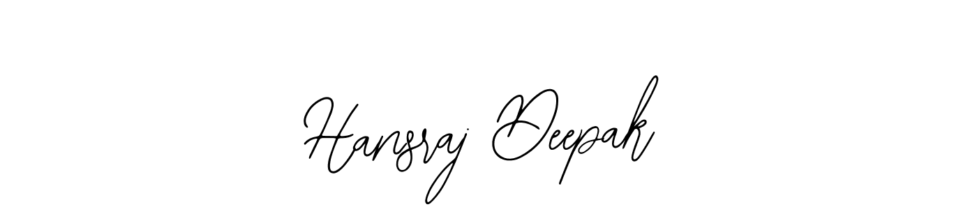 Create a beautiful signature design for name Hansraj Deepak. With this signature (Bearetta-2O07w) fonts, you can make a handwritten signature for free. Hansraj Deepak signature style 12 images and pictures png