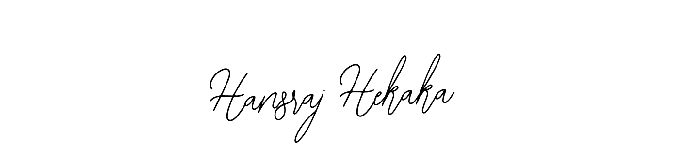 The best way (Bearetta-2O07w) to make a short signature is to pick only two or three words in your name. The name Hansraj Hekaka include a total of six letters. For converting this name. Hansraj Hekaka signature style 12 images and pictures png