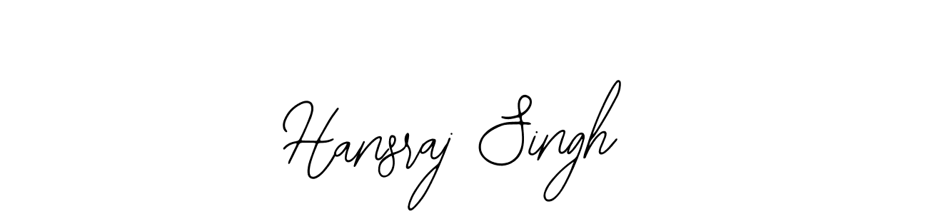 Use a signature maker to create a handwritten signature online. With this signature software, you can design (Bearetta-2O07w) your own signature for name Hansraj Singh. Hansraj Singh signature style 12 images and pictures png