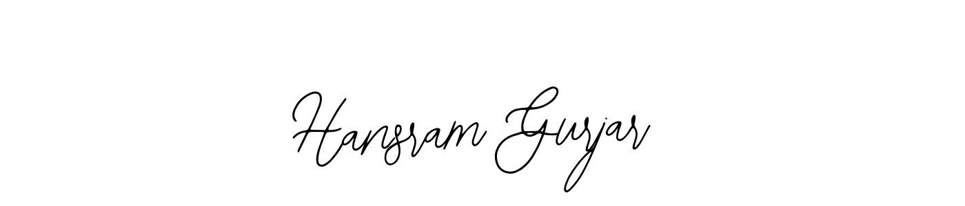 Also You can easily find your signature by using the search form. We will create Hansram Gurjar name handwritten signature images for you free of cost using Bearetta-2O07w sign style. Hansram Gurjar signature style 12 images and pictures png