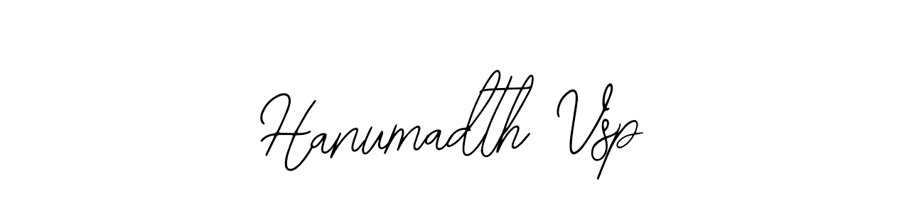How to make Hanumadth Vsp name signature. Use Bearetta-2O07w style for creating short signs online. This is the latest handwritten sign. Hanumadth Vsp signature style 12 images and pictures png