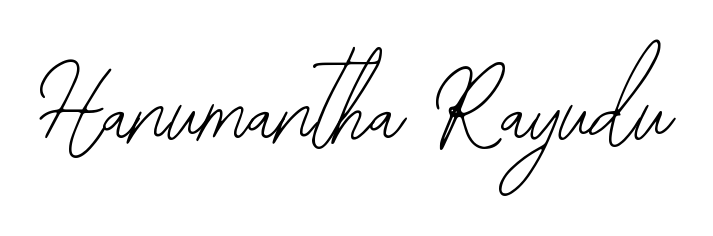 Also You can easily find your signature by using the search form. We will create Hanumantha Rayudu name handwritten signature images for you free of cost using Bearetta-2O07w sign style. Hanumantha Rayudu signature style 12 images and pictures png