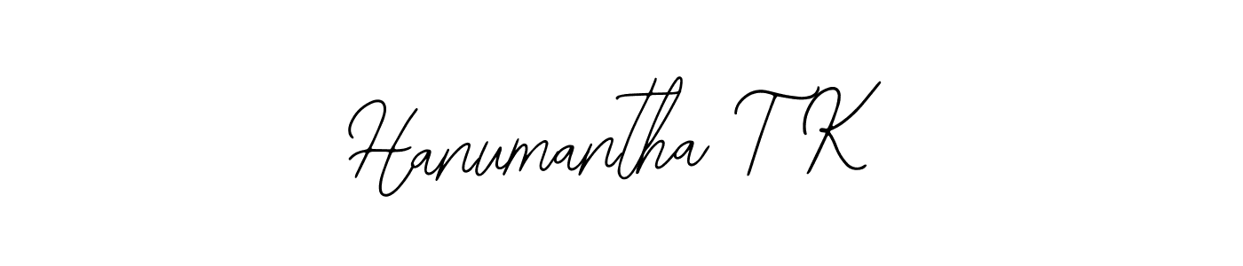Use a signature maker to create a handwritten signature online. With this signature software, you can design (Bearetta-2O07w) your own signature for name Hanumantha T K. Hanumantha T K signature style 12 images and pictures png
