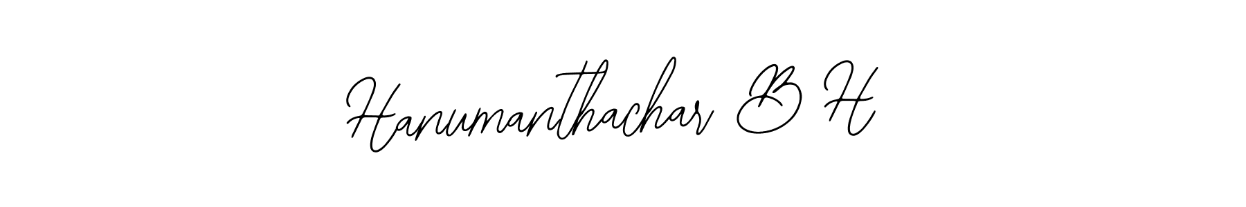 Design your own signature with our free online signature maker. With this signature software, you can create a handwritten (Bearetta-2O07w) signature for name Hanumanthachar B H. Hanumanthachar B H signature style 12 images and pictures png