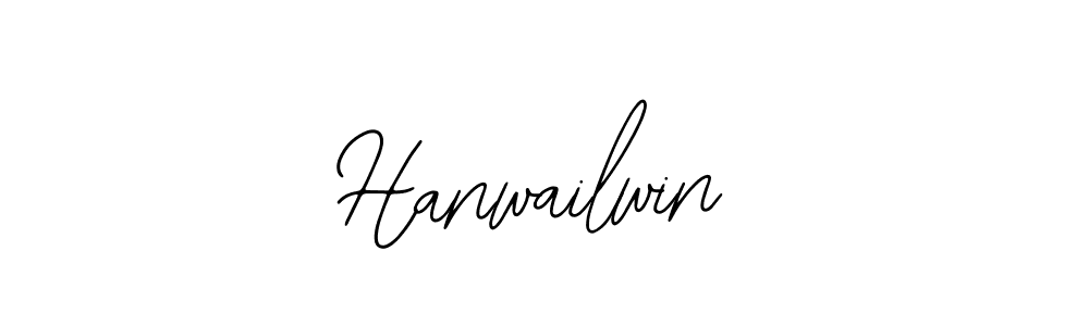 How to make Hanwailwin name signature. Use Bearetta-2O07w style for creating short signs online. This is the latest handwritten sign. Hanwailwin signature style 12 images and pictures png