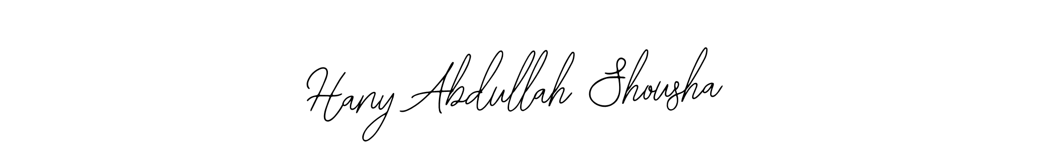 The best way (Bearetta-2O07w) to make a short signature is to pick only two or three words in your name. The name Hany Abdullah Shousha include a total of six letters. For converting this name. Hany Abdullah Shousha signature style 12 images and pictures png
