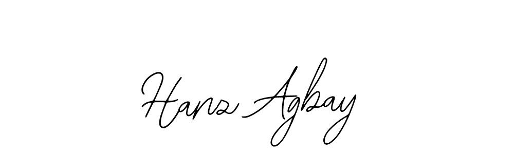 Use a signature maker to create a handwritten signature online. With this signature software, you can design (Bearetta-2O07w) your own signature for name Hanz Agbay. Hanz Agbay signature style 12 images and pictures png