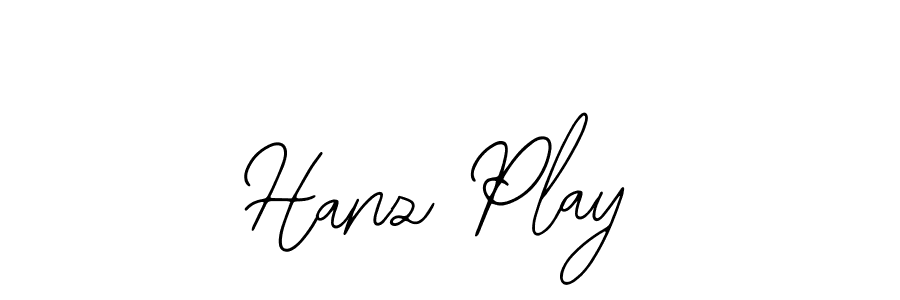 How to make Hanz Play name signature. Use Bearetta-2O07w style for creating short signs online. This is the latest handwritten sign. Hanz Play signature style 12 images and pictures png