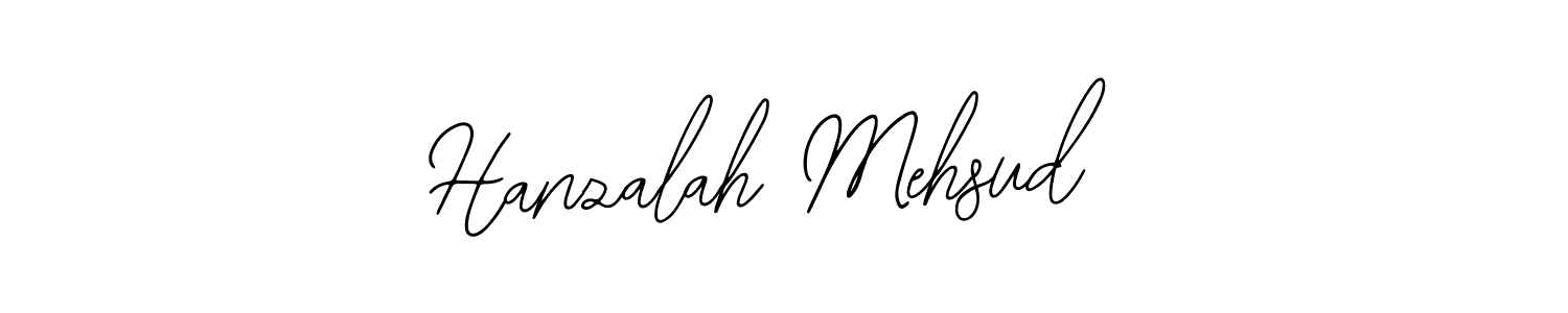 Use a signature maker to create a handwritten signature online. With this signature software, you can design (Bearetta-2O07w) your own signature for name Hanzalah Mehsud. Hanzalah Mehsud signature style 12 images and pictures png