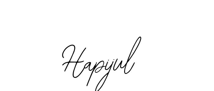 How to make Hapijul name signature. Use Bearetta-2O07w style for creating short signs online. This is the latest handwritten sign. Hapijul signature style 12 images and pictures png