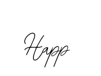 Design your own signature with our free online signature maker. With this signature software, you can create a handwritten (Bearetta-2O07w) signature for name Happ. Happ signature style 12 images and pictures png