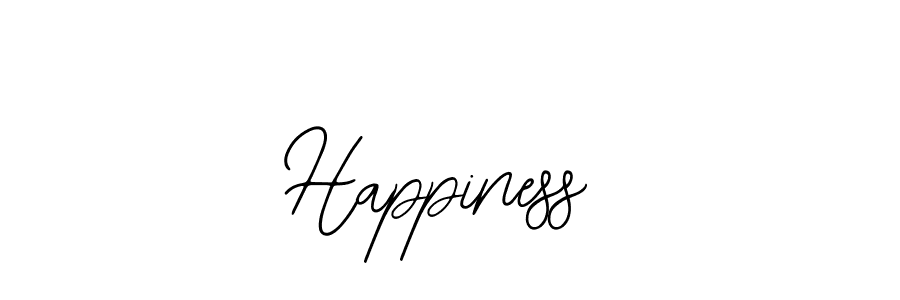 How to make Happiness signature? Bearetta-2O07w is a professional autograph style. Create handwritten signature for Happiness name. Happiness signature style 12 images and pictures png