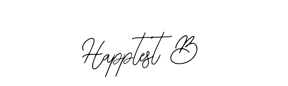 Also You can easily find your signature by using the search form. We will create Happtest B name handwritten signature images for you free of cost using Bearetta-2O07w sign style. Happtest B signature style 12 images and pictures png