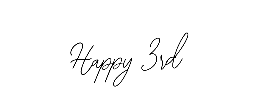 Design your own signature with our free online signature maker. With this signature software, you can create a handwritten (Bearetta-2O07w) signature for name Happy 3rd. Happy 3rd signature style 12 images and pictures png