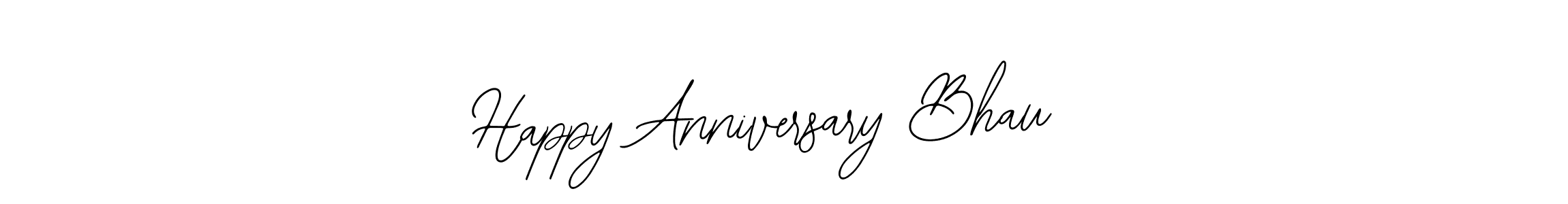 The best way (Bearetta-2O07w) to make a short signature is to pick only two or three words in your name. The name Happy Anniversary Bhau  include a total of six letters. For converting this name. Happy Anniversary Bhau  signature style 12 images and pictures png