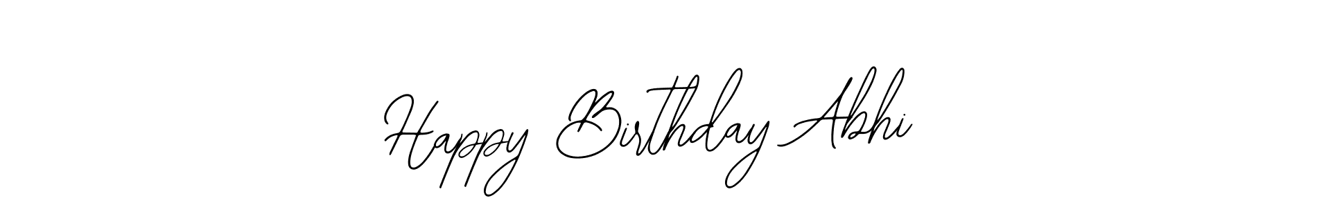 Design your own signature with our free online signature maker. With this signature software, you can create a handwritten (Bearetta-2O07w) signature for name Happy Birthday Abhi. Happy Birthday Abhi signature style 12 images and pictures png