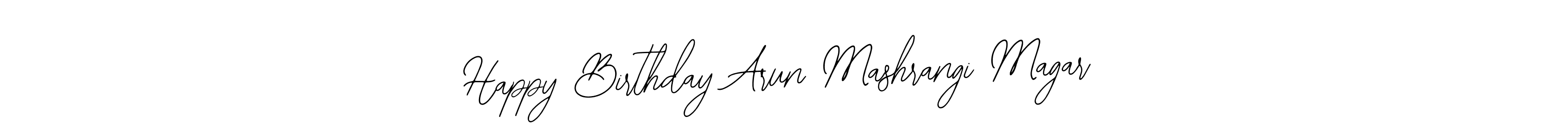 if you are searching for the best signature style for your name Happy Birthday Arun Mashrangi Magar. so please give up your signature search. here we have designed multiple signature styles  using Bearetta-2O07w. Happy Birthday Arun Mashrangi Magar signature style 12 images and pictures png