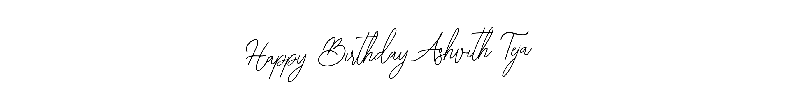 The best way (Bearetta-2O07w) to make a short signature is to pick only two or three words in your name. The name Happy Birthday Ashvith Teja include a total of six letters. For converting this name. Happy Birthday Ashvith Teja signature style 12 images and pictures png