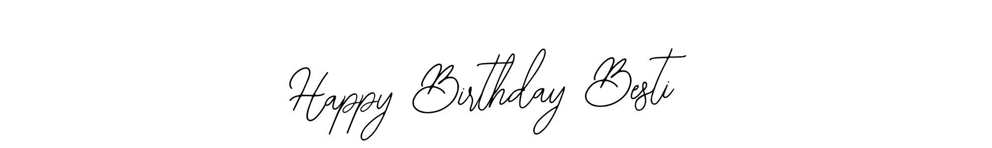 How to Draw Happy Birthday Besti signature style? Bearetta-2O07w is a latest design signature styles for name Happy Birthday Besti. Happy Birthday Besti signature style 12 images and pictures png