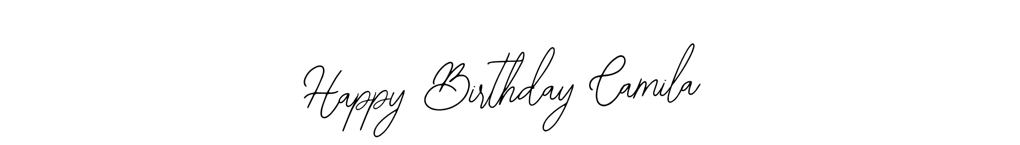 Also You can easily find your signature by using the search form. We will create Happy Birthday Camila name handwritten signature images for you free of cost using Bearetta-2O07w sign style. Happy Birthday Camila signature style 12 images and pictures png