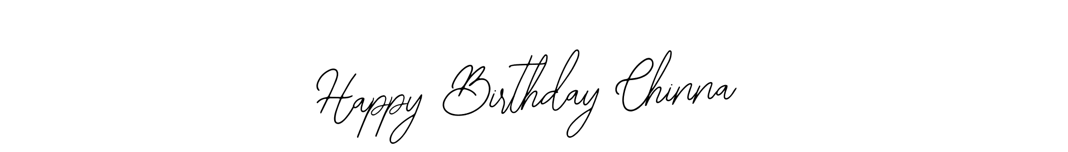 How to make Happy Birthday Chinna name signature. Use Bearetta-2O07w style for creating short signs online. This is the latest handwritten sign. Happy Birthday Chinna signature style 12 images and pictures png