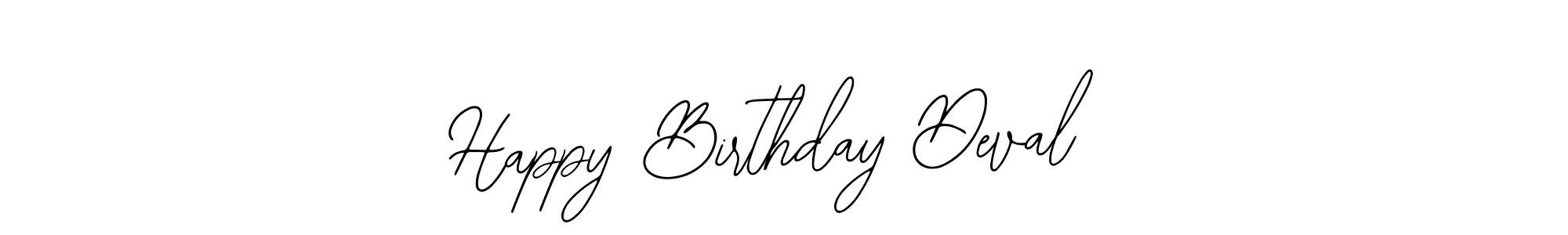 Design your own signature with our free online signature maker. With this signature software, you can create a handwritten (Bearetta-2O07w) signature for name Happy Birthday Deval. Happy Birthday Deval signature style 12 images and pictures png