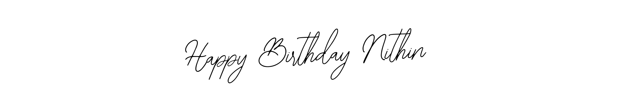 Make a beautiful signature design for name Happy Birthday Nithin. With this signature (Bearetta-2O07w) style, you can create a handwritten signature for free. Happy Birthday Nithin signature style 12 images and pictures png