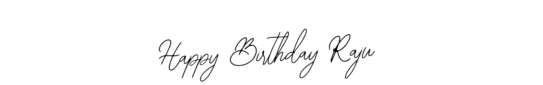 Bearetta-2O07w is a professional signature style that is perfect for those who want to add a touch of class to their signature. It is also a great choice for those who want to make their signature more unique. Get Happy Birthday Raju name to fancy signature for free. Happy Birthday Raju signature style 12 images and pictures png