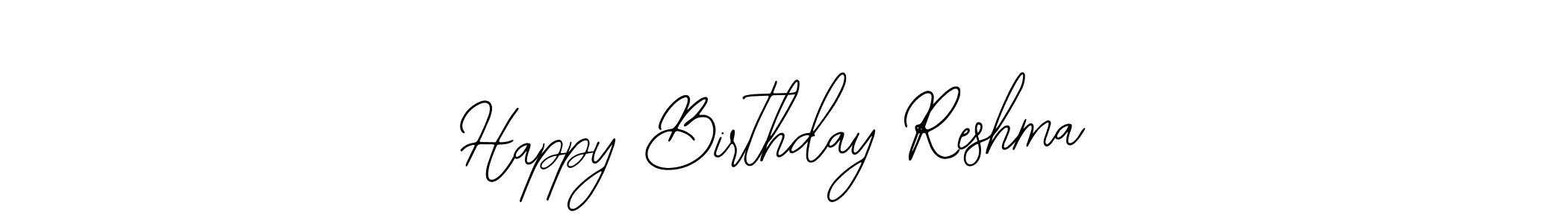 Bearetta-2O07w is a professional signature style that is perfect for those who want to add a touch of class to their signature. It is also a great choice for those who want to make their signature more unique. Get Happy Birthday Reshma name to fancy signature for free. Happy Birthday Reshma signature style 12 images and pictures png