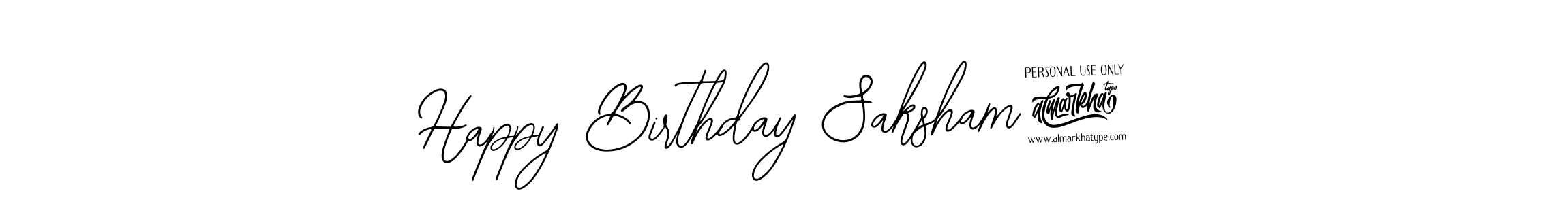 Make a beautiful signature design for name Happy Birthday Saksham!. Use this online signature maker to create a handwritten signature for free. Happy Birthday Saksham! signature style 12 images and pictures png
