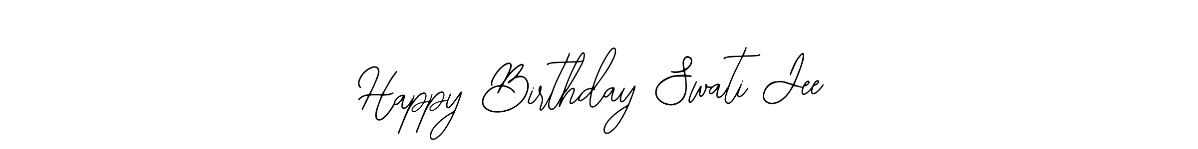 The best way (Bearetta-2O07w) to make a short signature is to pick only two or three words in your name. The name Happy Birthday Swati Jee include a total of six letters. For converting this name. Happy Birthday Swati Jee signature style 12 images and pictures png